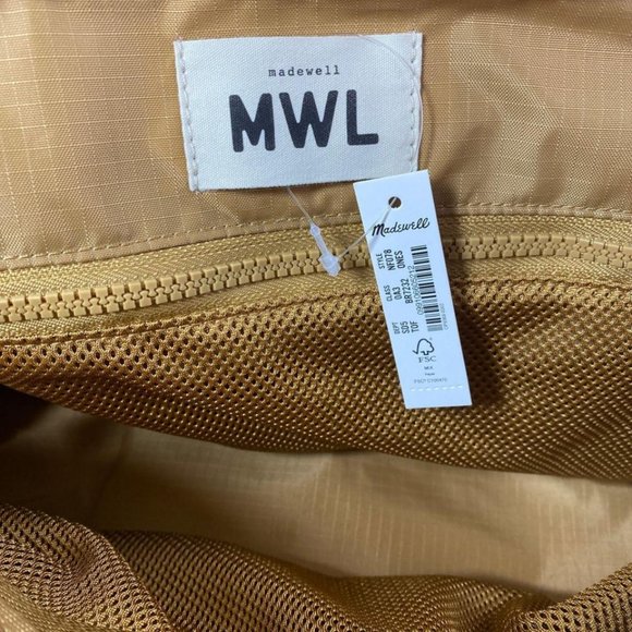 NWT MWL (Re)sourced Ripstop Nylon Duffle Bag, Toffee - Picture 6 of 6